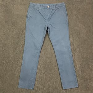 Bonobos Pants Mens 35 Blue Chinos Tailored Slim Fit Casual Preppy 35x32